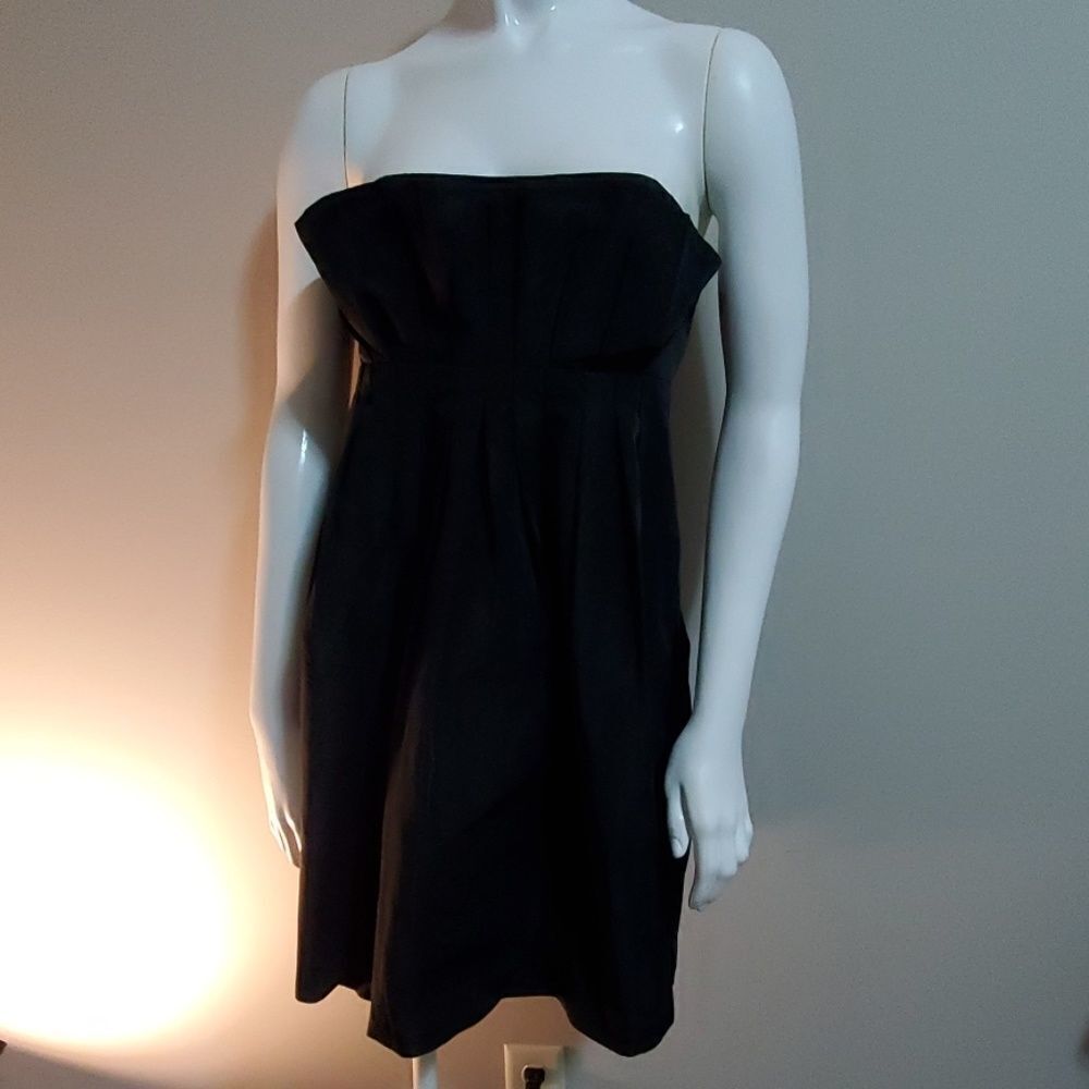 Bcbgeneration Black Strapless Ruffle Top Dress (1… - image 2